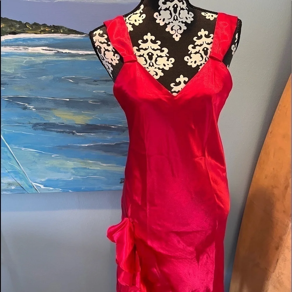 ❤️VTG Victoria’s Secret,Slip Nightie,One-Side Ruffle,Gorgeous,EUC-Firm Price,S